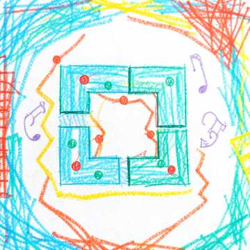 Puzzle Garden puzzle game, calm, marimba, playful