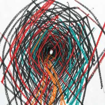 Yarn Monster Chase horror game, chase, industrial, dissonant strings, pounding drums